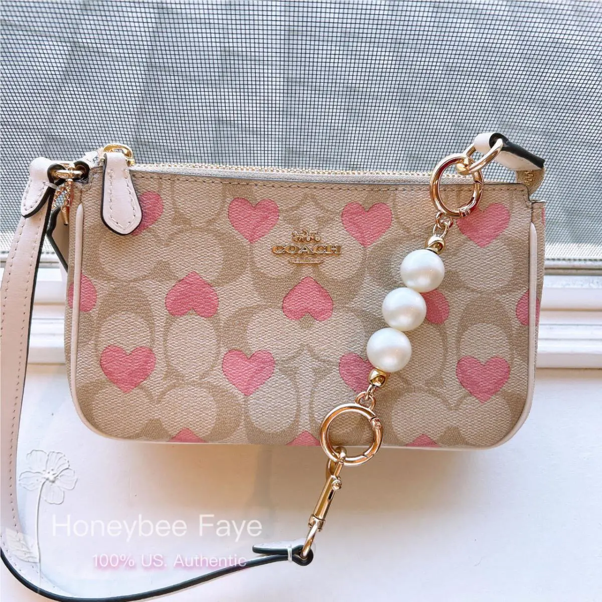 Coach Nolita 19 In Signature Canvas with Heart Print CQ144