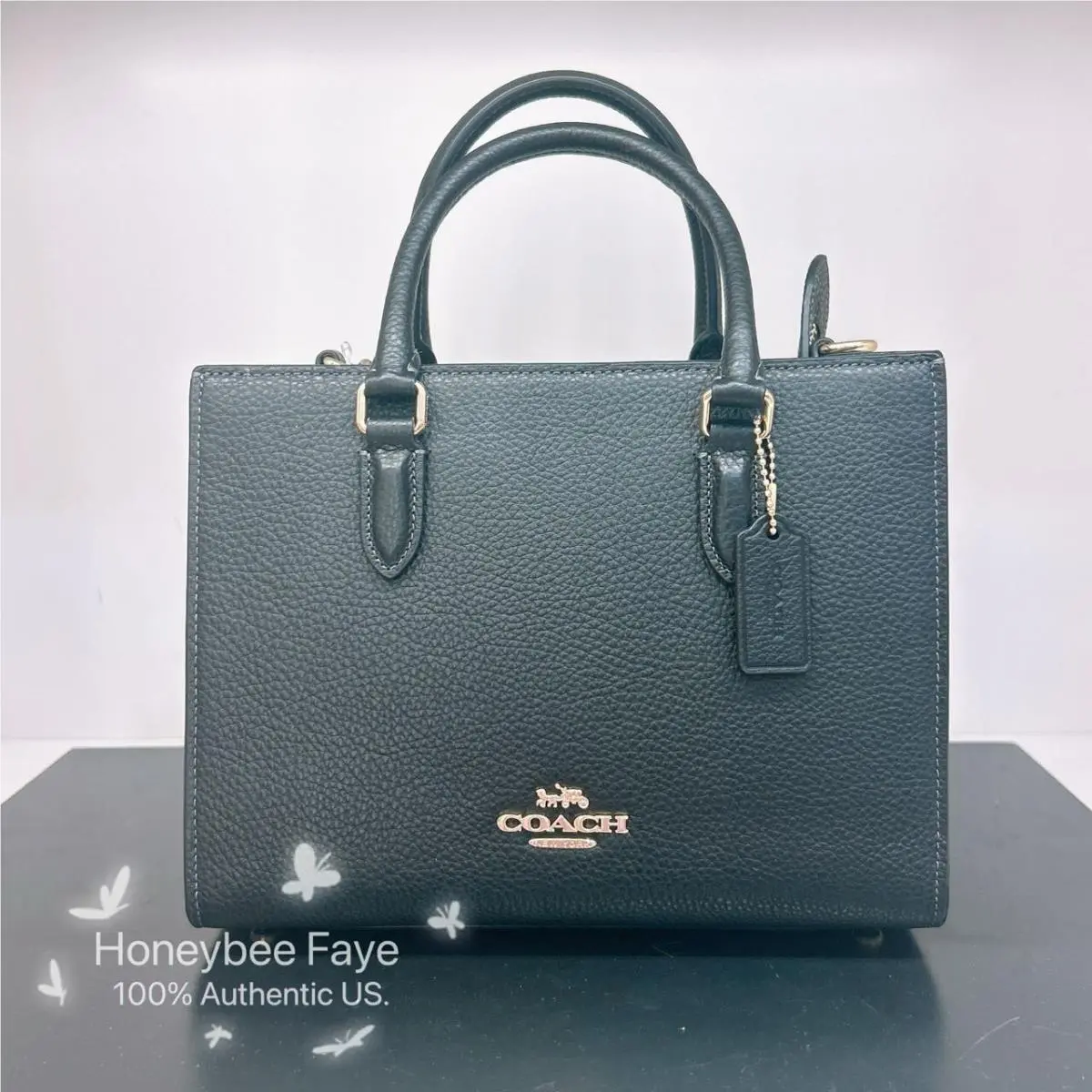 Maggie Small Tote Bag In Blocked Signature Canvas CY676/CY668 CY668 Gold/Black by Coach