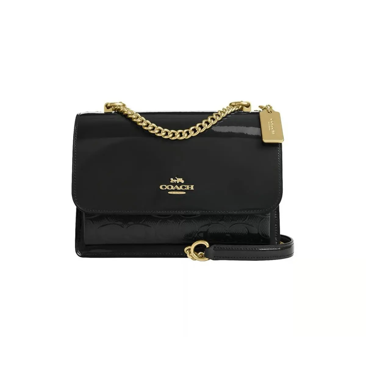 Klare Crossbody Bag In Signature Leather CV397/CU993 CV397/Gold /Black by Coach