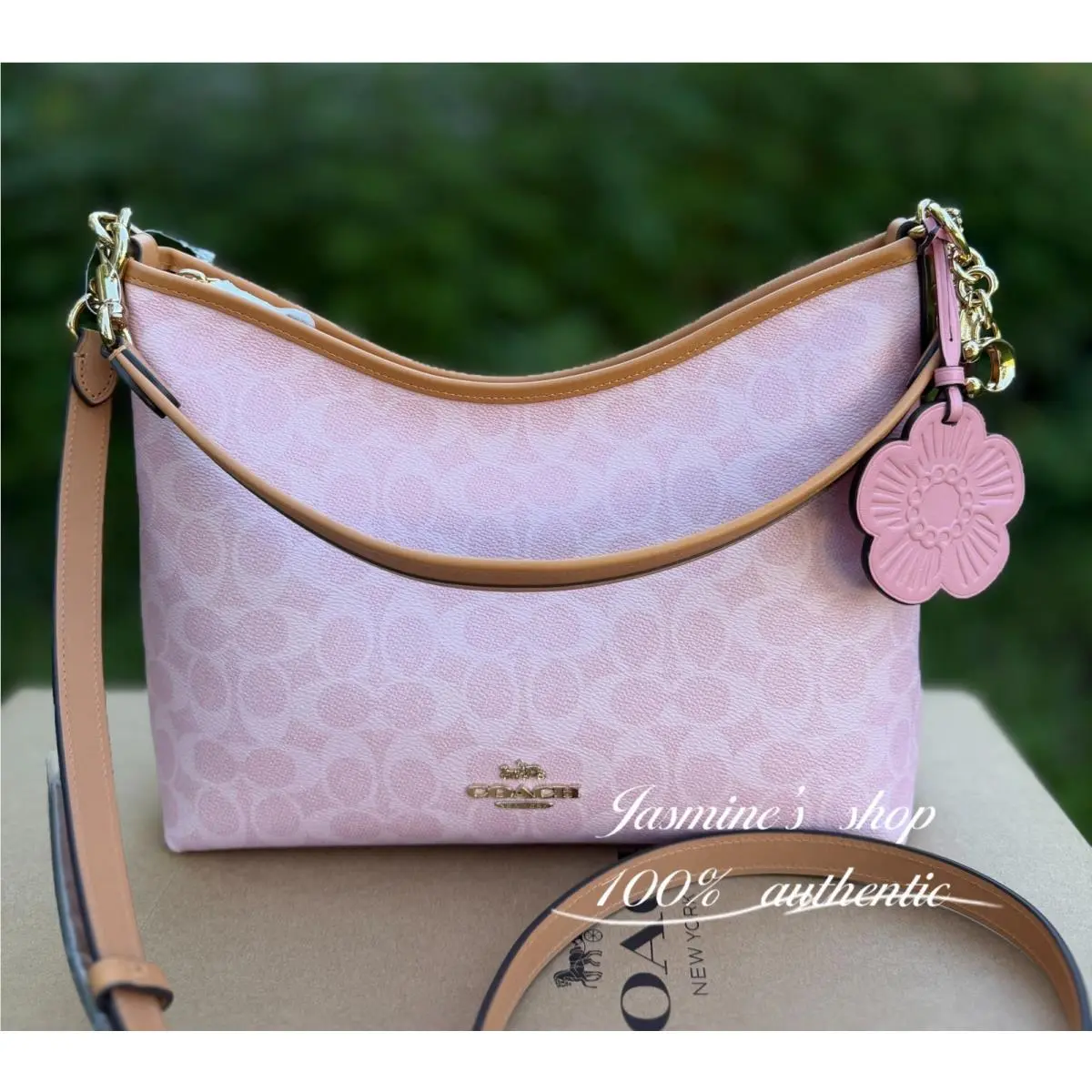 Laurel Shoulder Bag CR148/CV975/CT850/CER66/CEL12 CEL12/powder pink by Coach