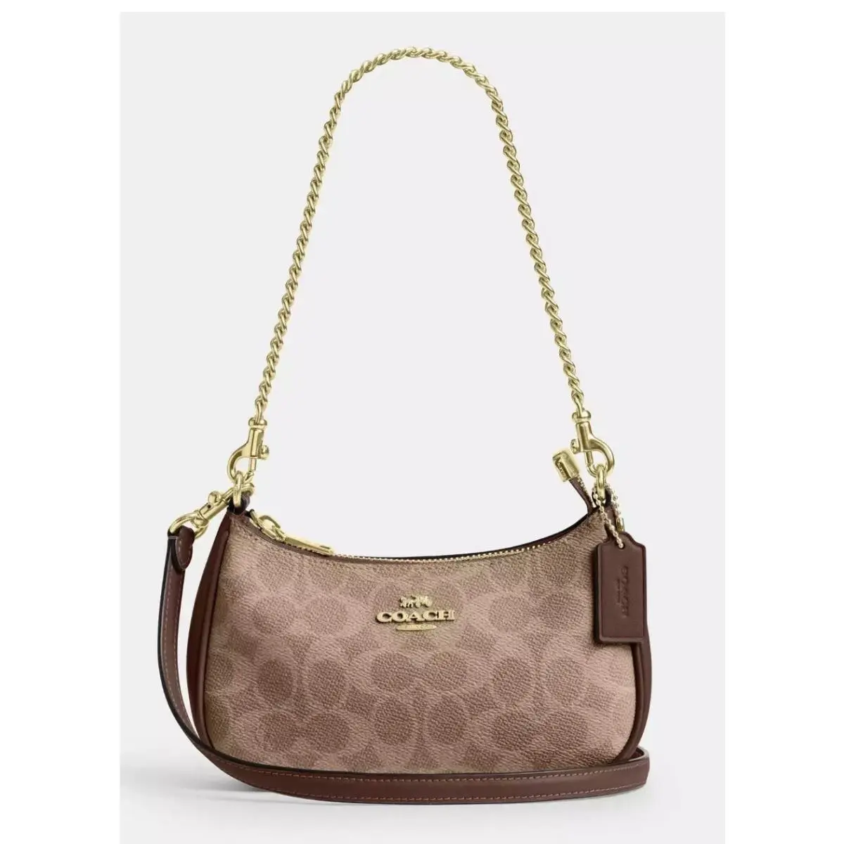 Teri Mini Crossbody Bag In Signature Canvas cw323 cw323/tan /brown by Coach