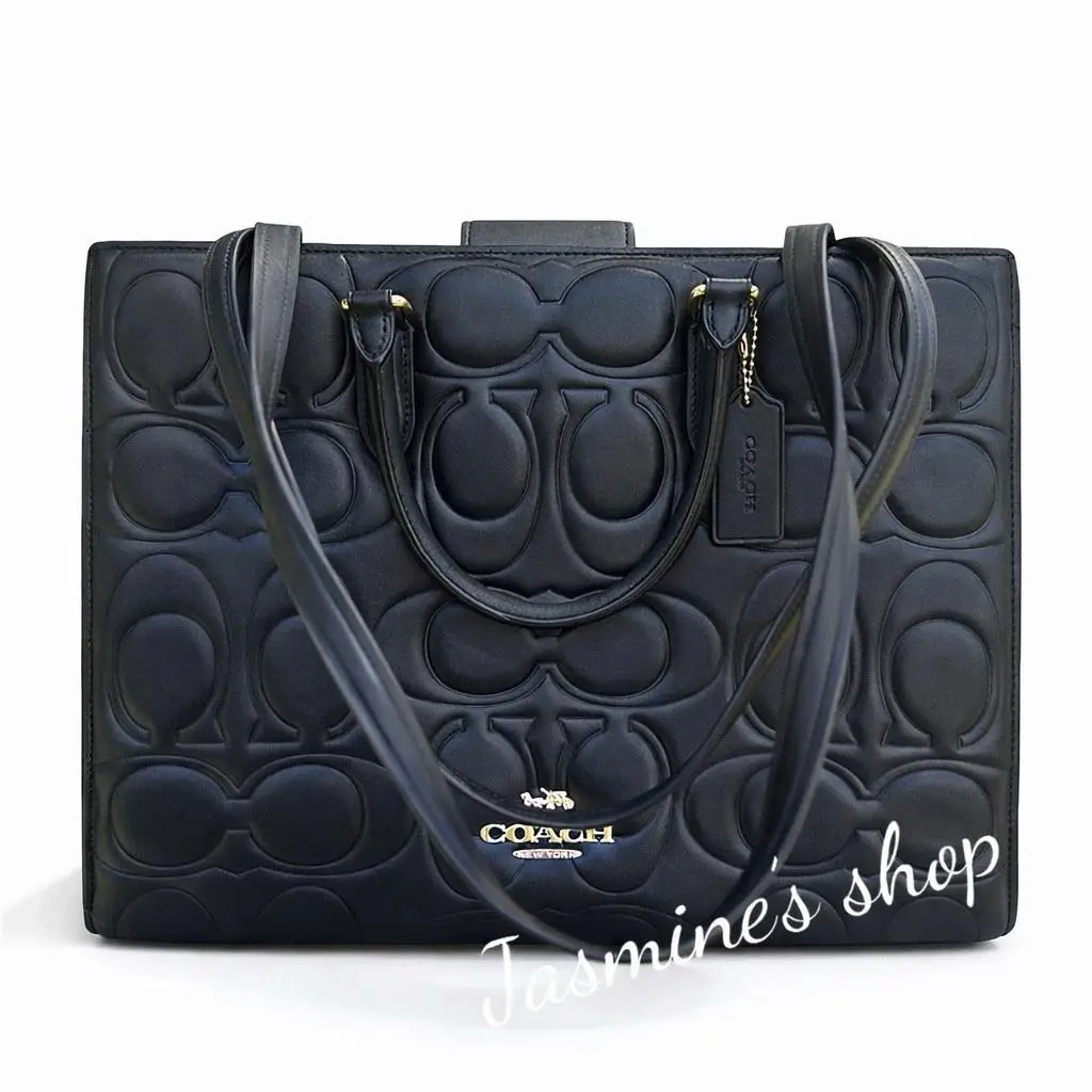 Coach Maggie Tote Bag In Blocked Signature Leather CY672