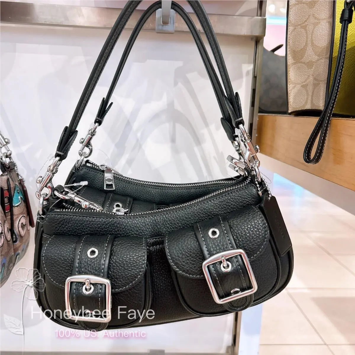 Coach Ashton Baguette Shoulder Bag CY658/CM078/CM079/CCC83