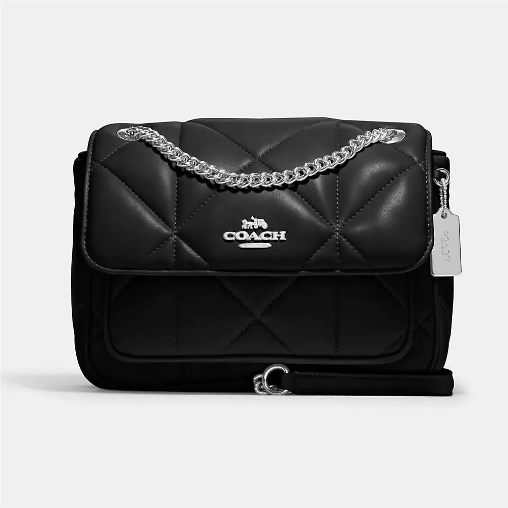 Coach Klare Crossbody 25 with Puffy Diamond Quilting Black Color Cj611