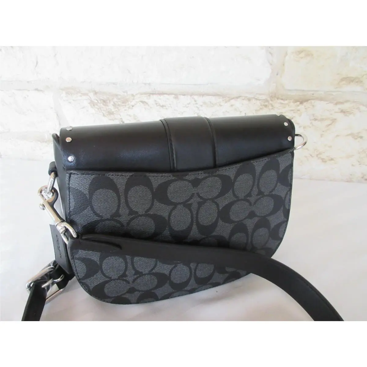 Coach  bag  - Coach Georgie - Georgie - Black, Handle/Strap: Black, Hardware: Silver