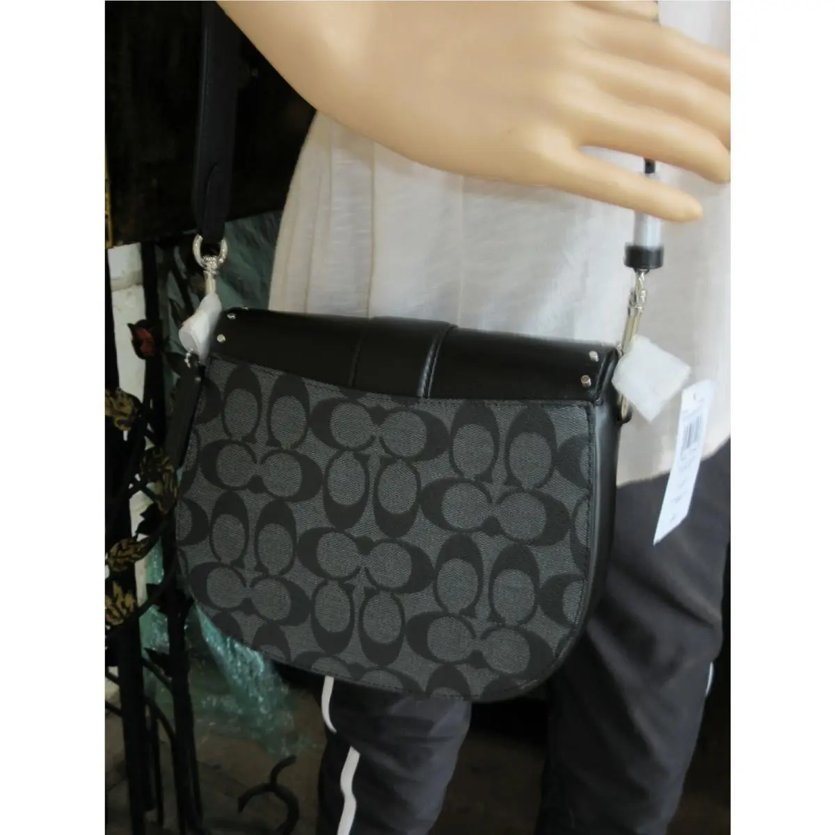 Coach  bag  - Coach Georgie - Georgie - Black, Handle/Strap: Black, Hardware: Silver