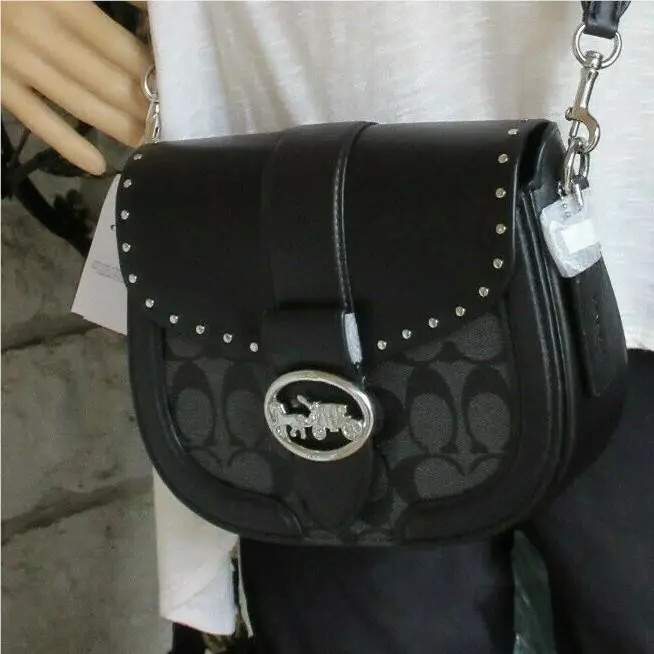 Coach  bag  - Coach Georgie - Georgie - Black, Handle/Strap: Black, Hardware: Silver