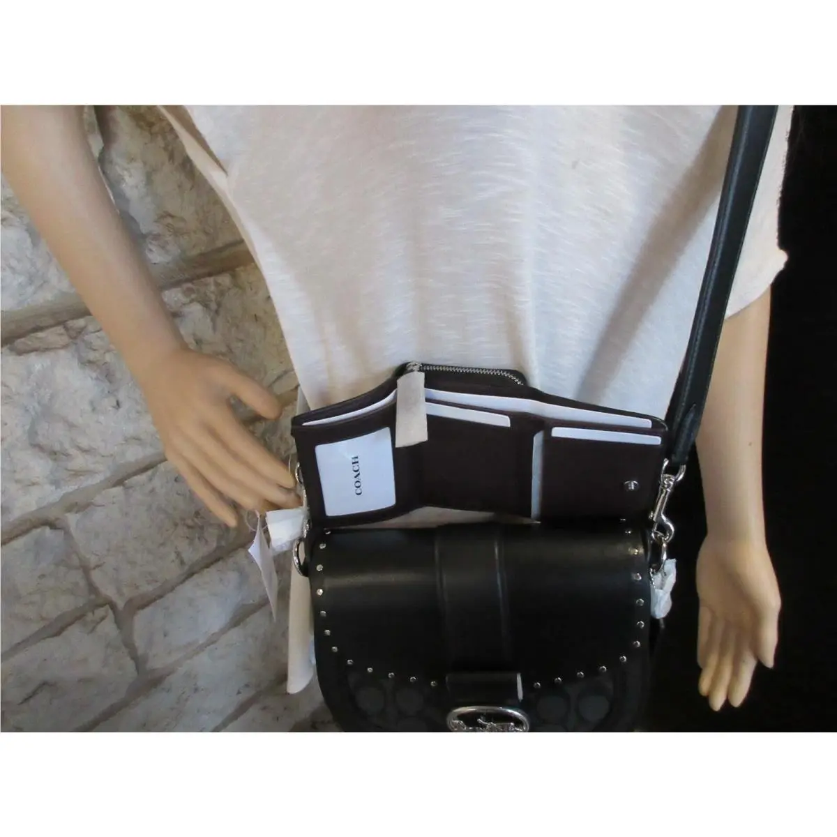 Coach  bag  - Coach Georgie - Georgie - Black, Handle/Strap: Black, Hardware: Silver