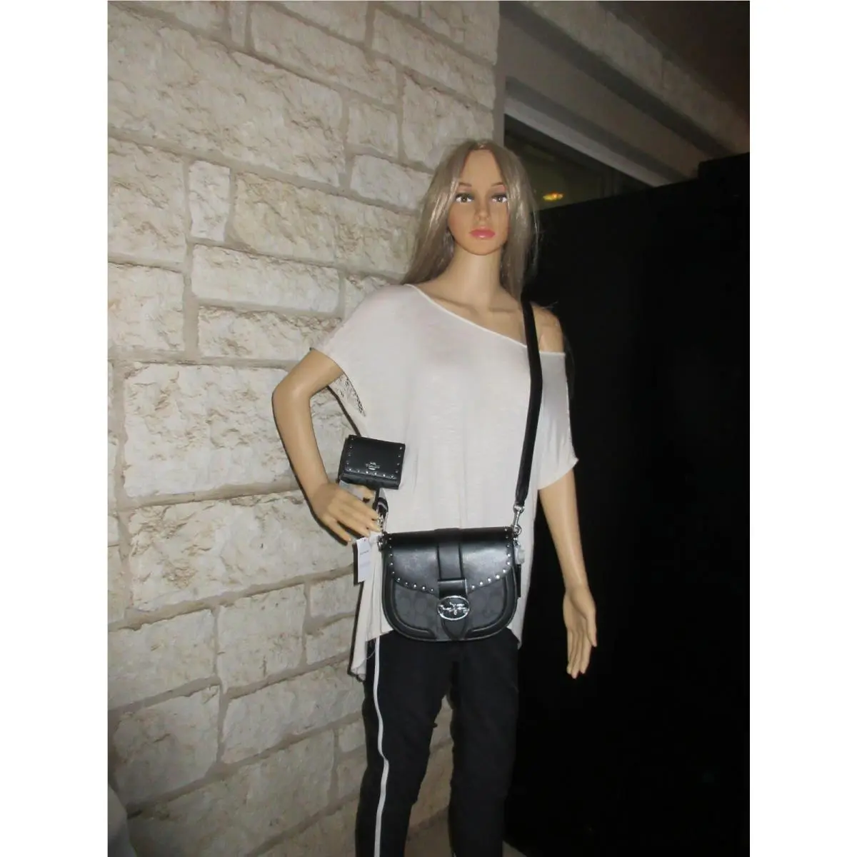 Coach  bag  - Coach Georgie - Georgie - Black, Handle/Strap: Black, Hardware: Silver