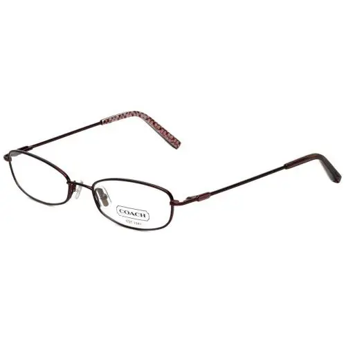 Coach Designer Oval Metal Reading Glasses HC119 Burgundy Red 51 mm Choose Power