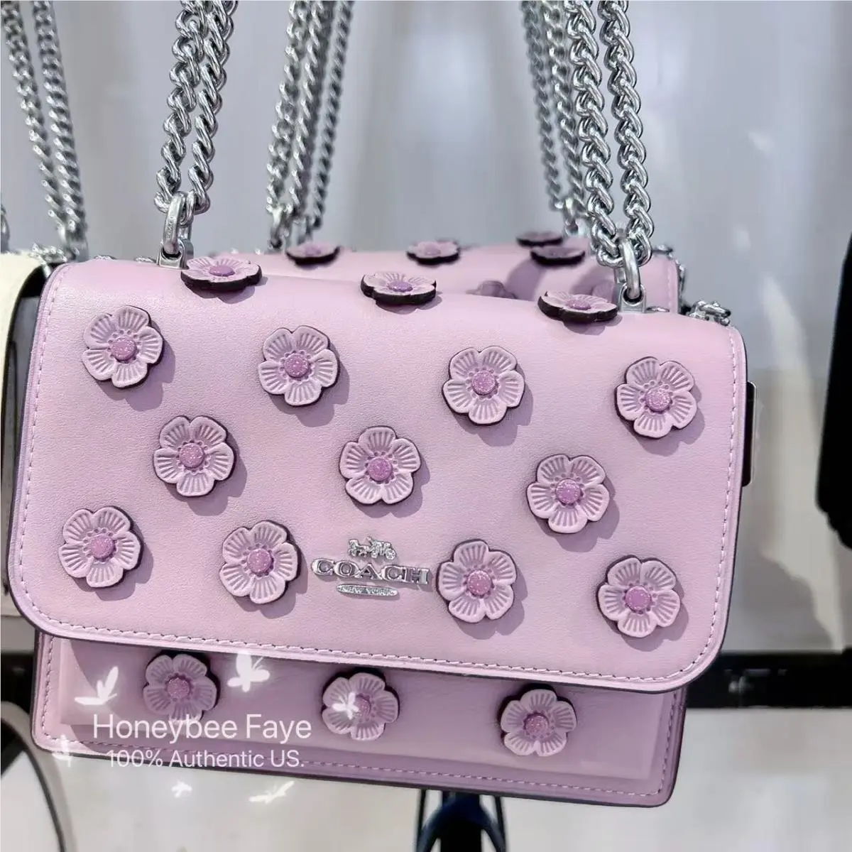 Coach Mini Klare Crossbody Bag with Floral Applique CAK00/CDW82