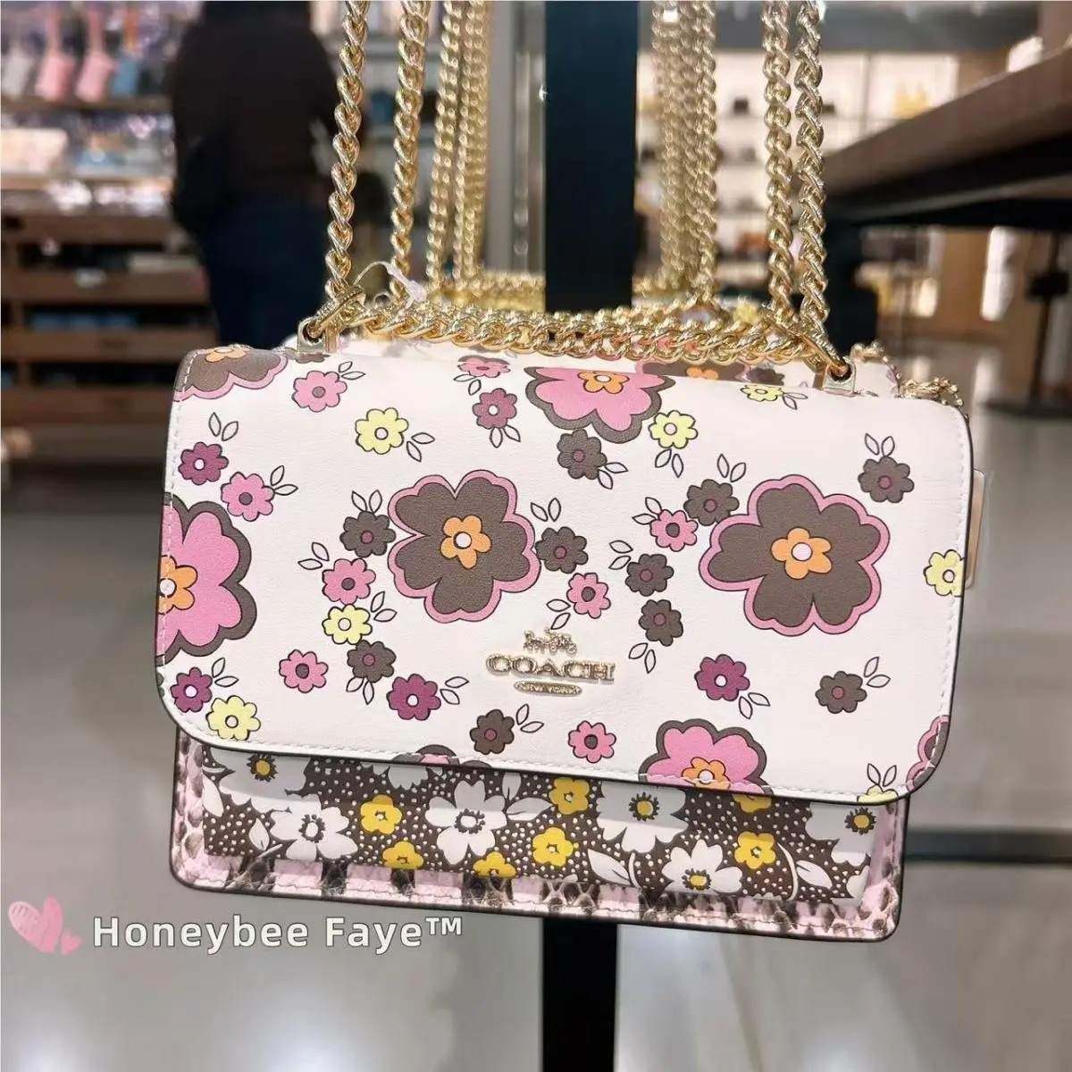 Coach  bag  - Coach Klare - Klare - Silver/Lilac, Exterior: Multicolor