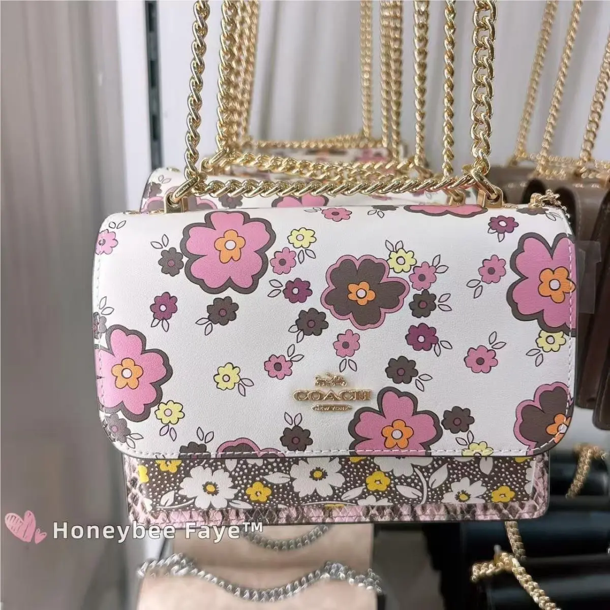 Coach  bag  - Coach Klare - Klare - Silver/Lilac, Exterior: Multicolor