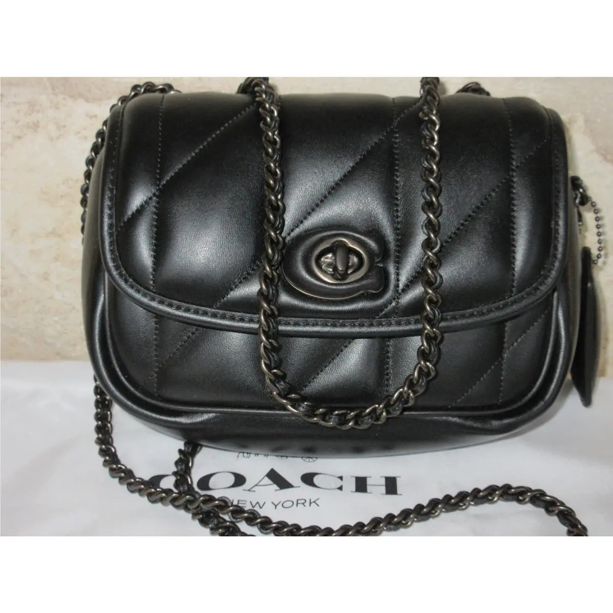 Coach Quilted Pillow Top Madison 18 Shoulder/x-body Never Displayed Perfect