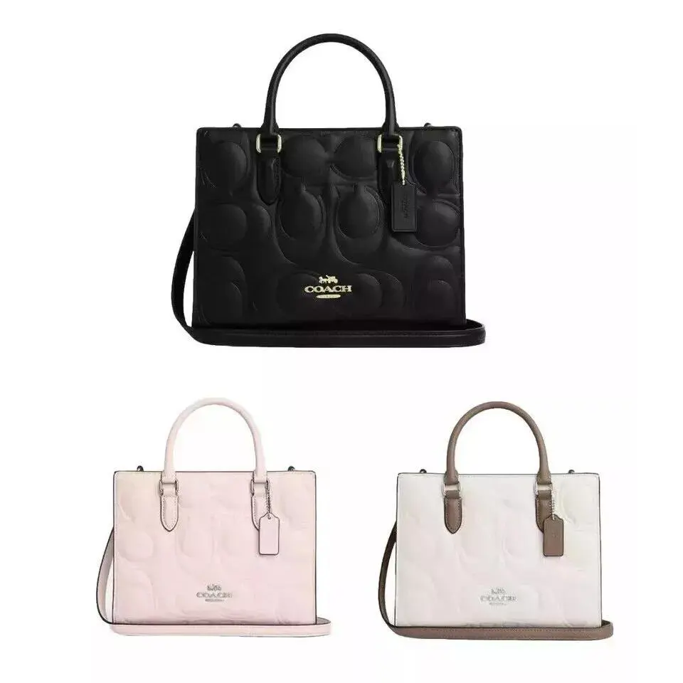 Coach Maggie Small Tote Bag In Signature Leather CY670/CY671 Opt back