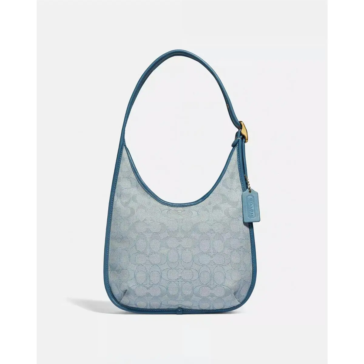 Ergo Leather Canvas Shoulder Bag C2265 Marble blue Azure by Coach