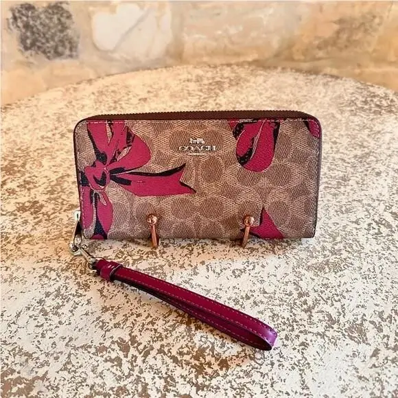 Gallery Bow Signature Tote Handbag Wallet Options Rare Wallet by Coach