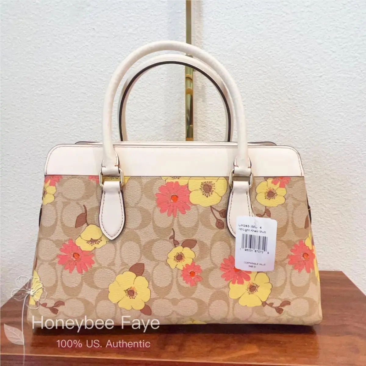 Coach ch345 Darcie Carryall In Signature Canvas with Floral Cluster Print