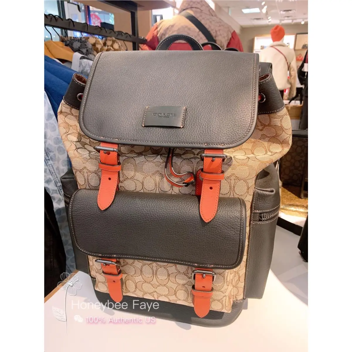 Coach Men`s Sprint Backpack In Signature Jacquard CE523/CO933/CR322/CT014