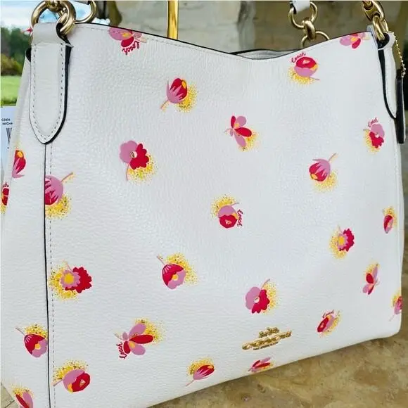 Hallie Pop Floral Shoulder Handbag Leather Wallet Options Gift Holiday HANBAG by Coach