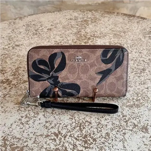 Rowan Bow Signature Satchel Crossbody Bag/wallet Option Wallet by Coach