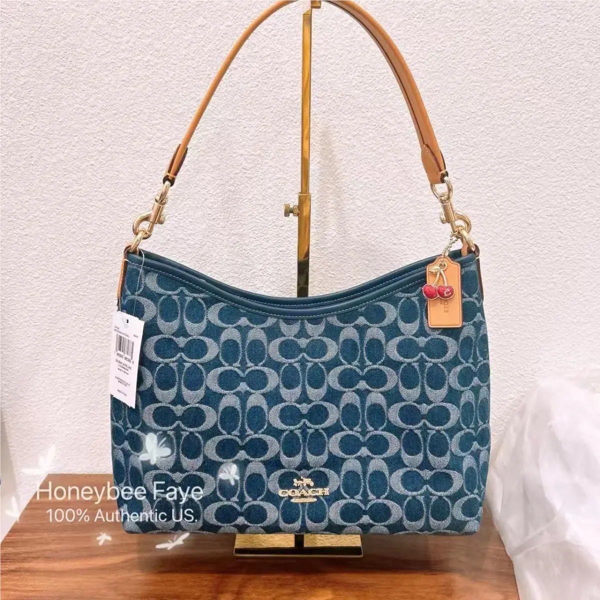 Coach Laurel Shoulder Bag In Signature Denim CY702/CDE44/CEF26