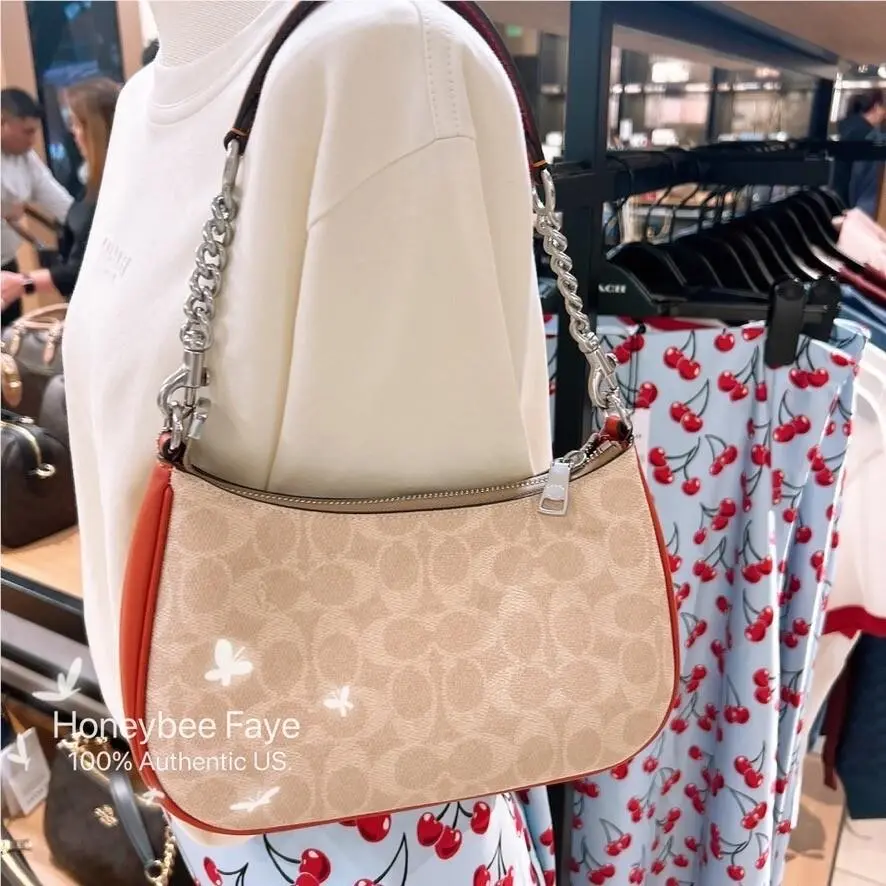 Coach  bag  - Coach Teri - Teri - Gold/Tan/Brown, Exterior: Multicolor