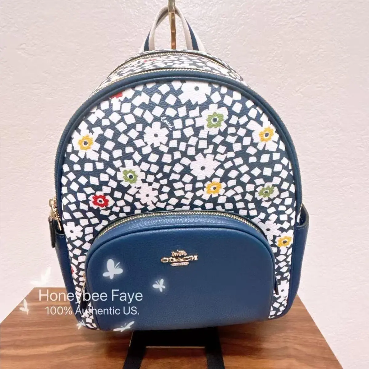 Coach Court Backpack with Floral Print CZ600/CBM23/CZ768