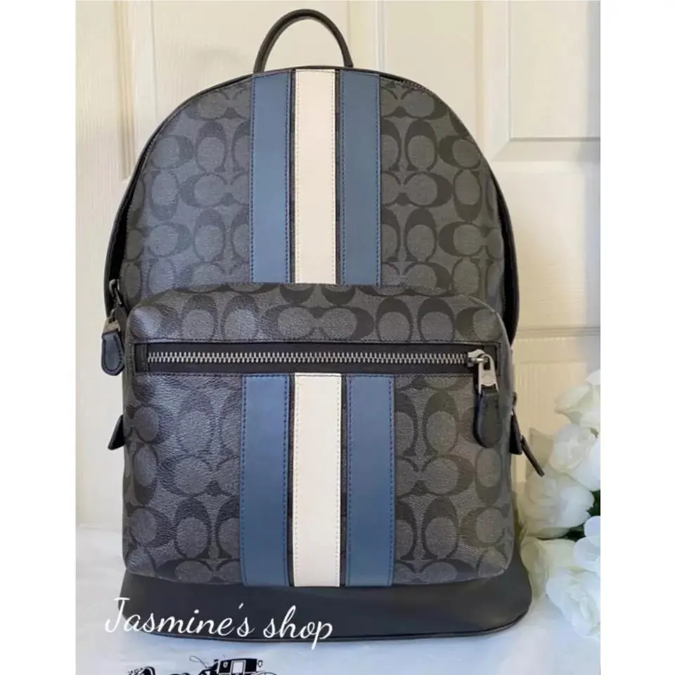 Coach West Backpack In Signature Canvas 3001/2736 Value