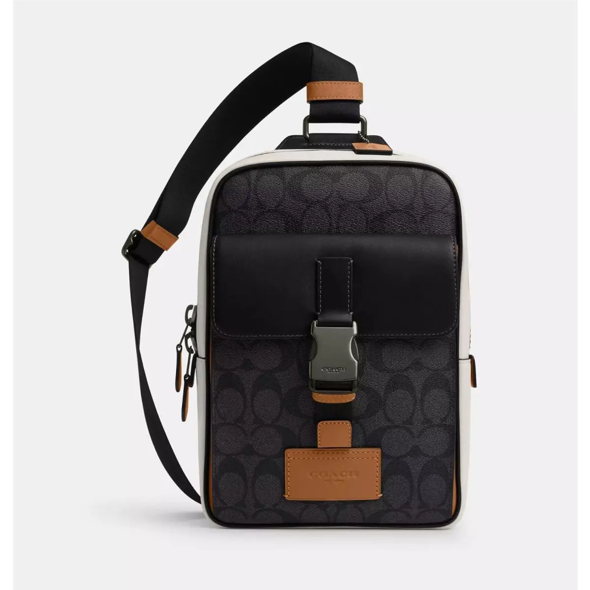 Coach Men`s Track Pack In Colorblock Signature Canvas CR269