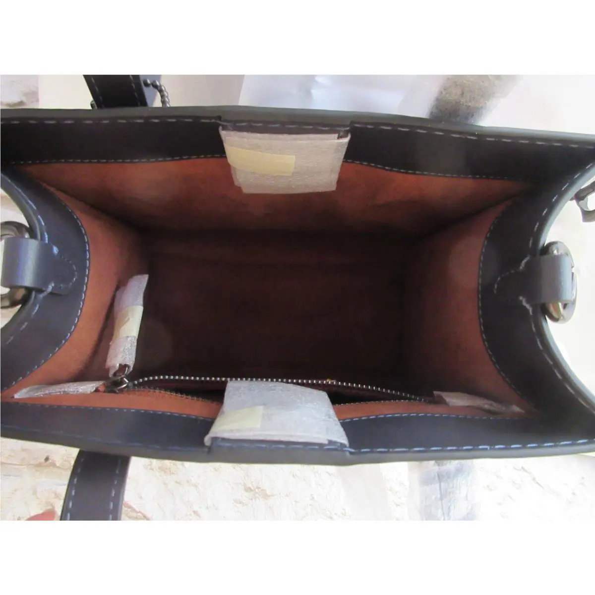 Coach  bag  - Coach New York Small 22 Field Tote Suede modif /Leather - Handle/Strap: Chalk/white or Midnight Navy, Hardware: Brass, Exterior: Chalk or Midnight Navy choices