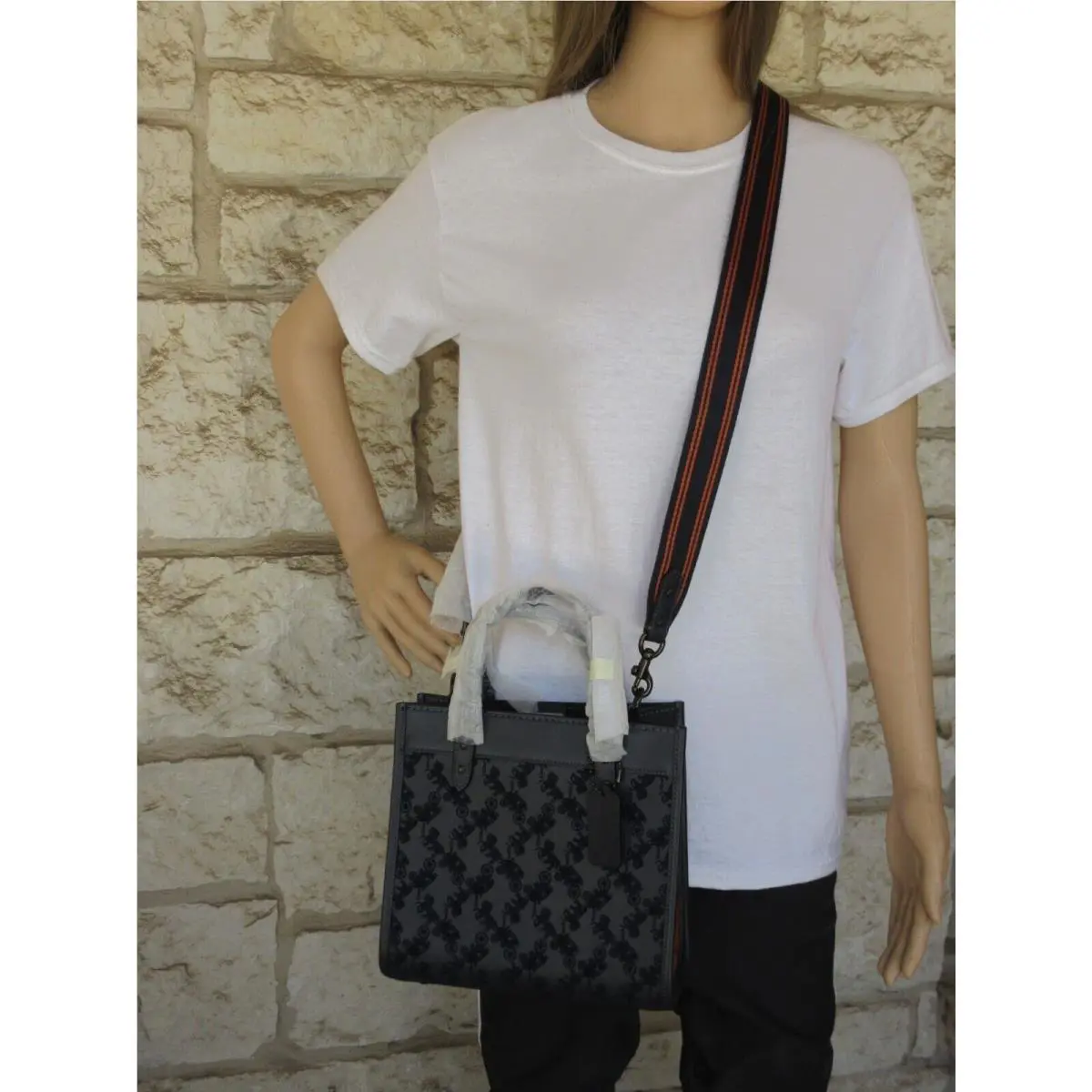 Coach  bag  - Coach New York Small 22 Field Tote Suede modif /Leather - Handle/Strap: Chalk/white or Midnight Navy, Hardware: Brass, Exterior: Chalk or Midnight Navy choices