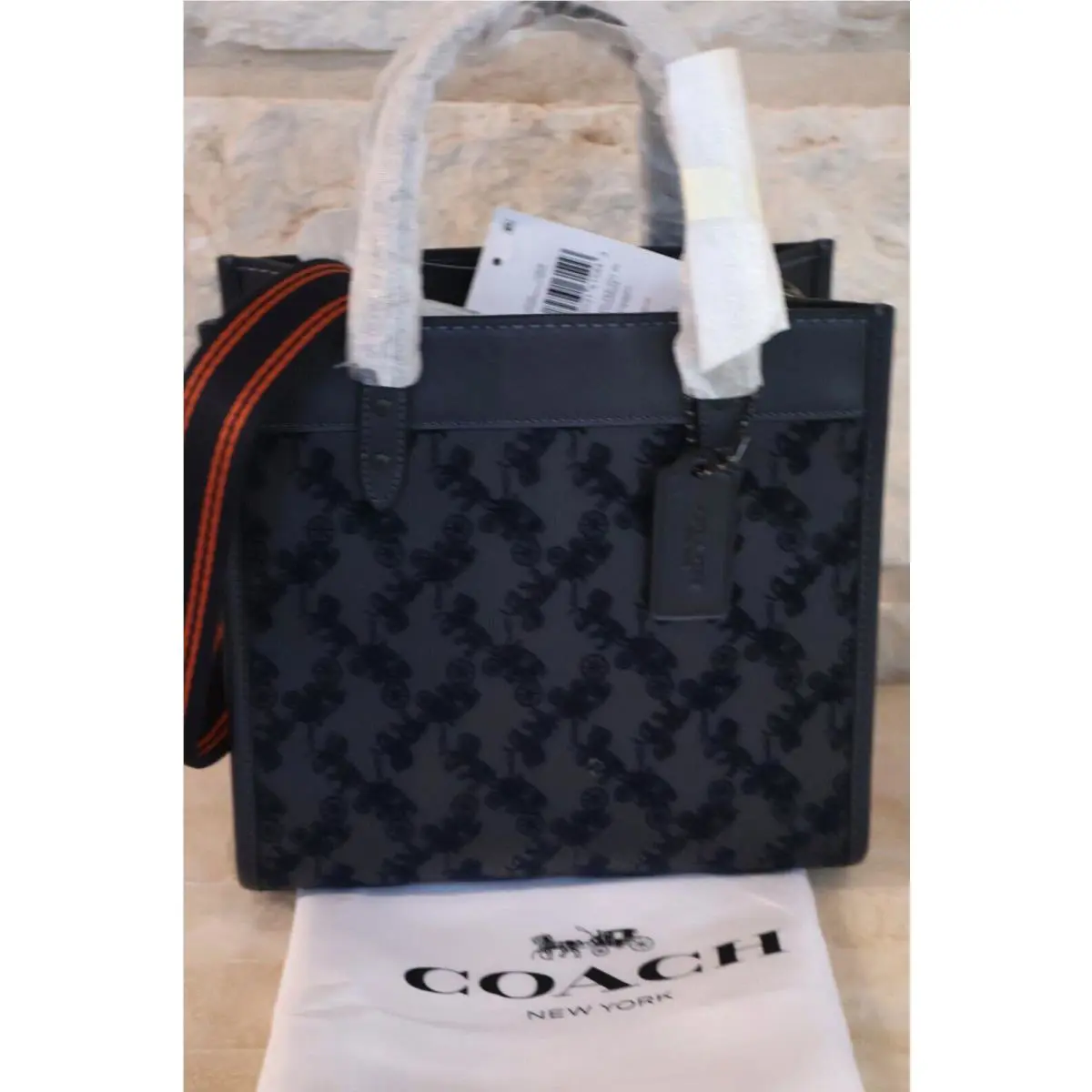 Coach Field Tote 22 Textured Leather/suede Horse and Carriage or Signature Opt