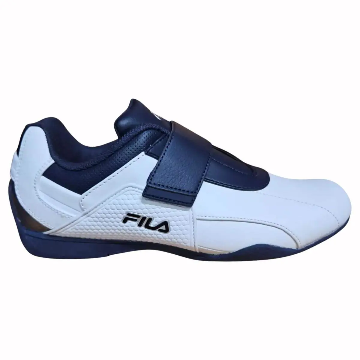 Fila Men`s 1DM00012 109 Mach 7 Motorsport Sneakers Shoes - White / Navy / Metallic Silver