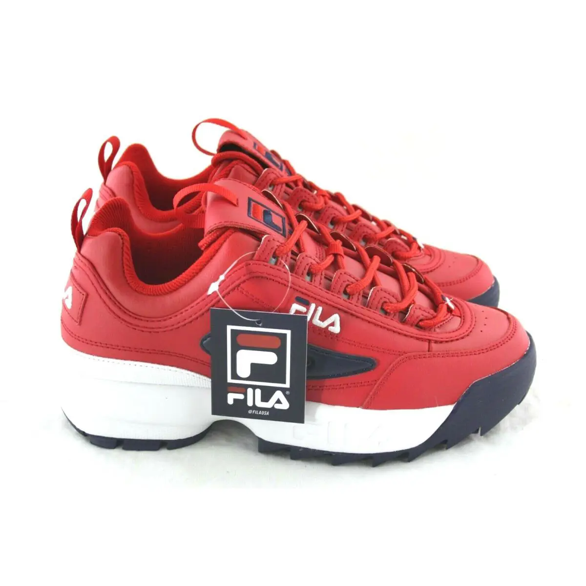 Fila shoes - FILA Disruptor II PREMIUM - Disruptor PREMIUM - 1FM00139616 - RED/WHITE/NAVY 5