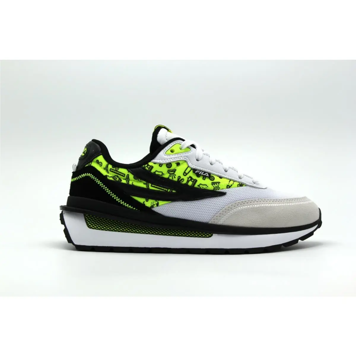 Fila shoes - FILA RENNO - RENNO - Black AND LIME GREEN 6