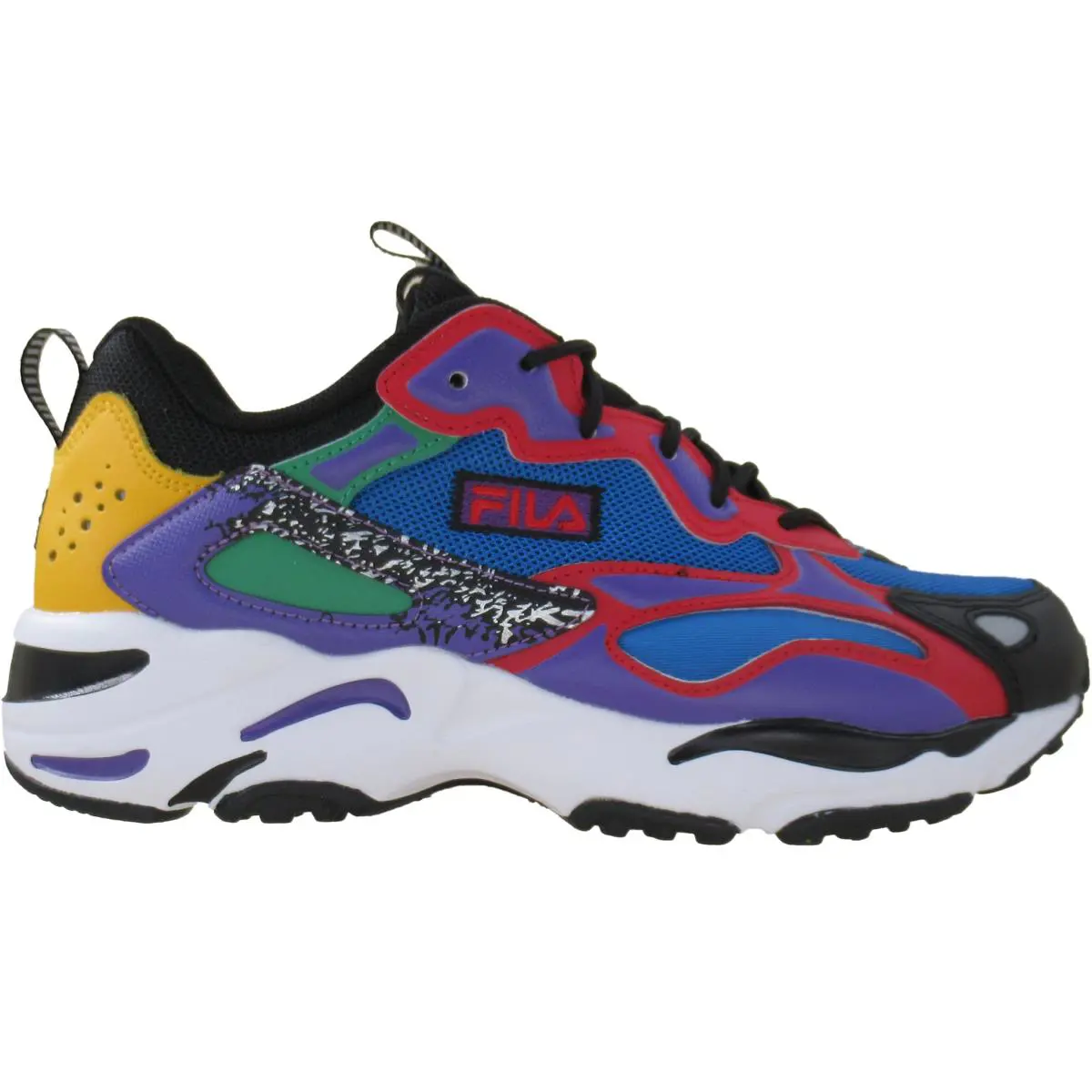 Fila Men`s Ray Tracer 2 Nxt Casual Athletic Shoes Electric Blue Red Black - Electric Blue / Red / Black