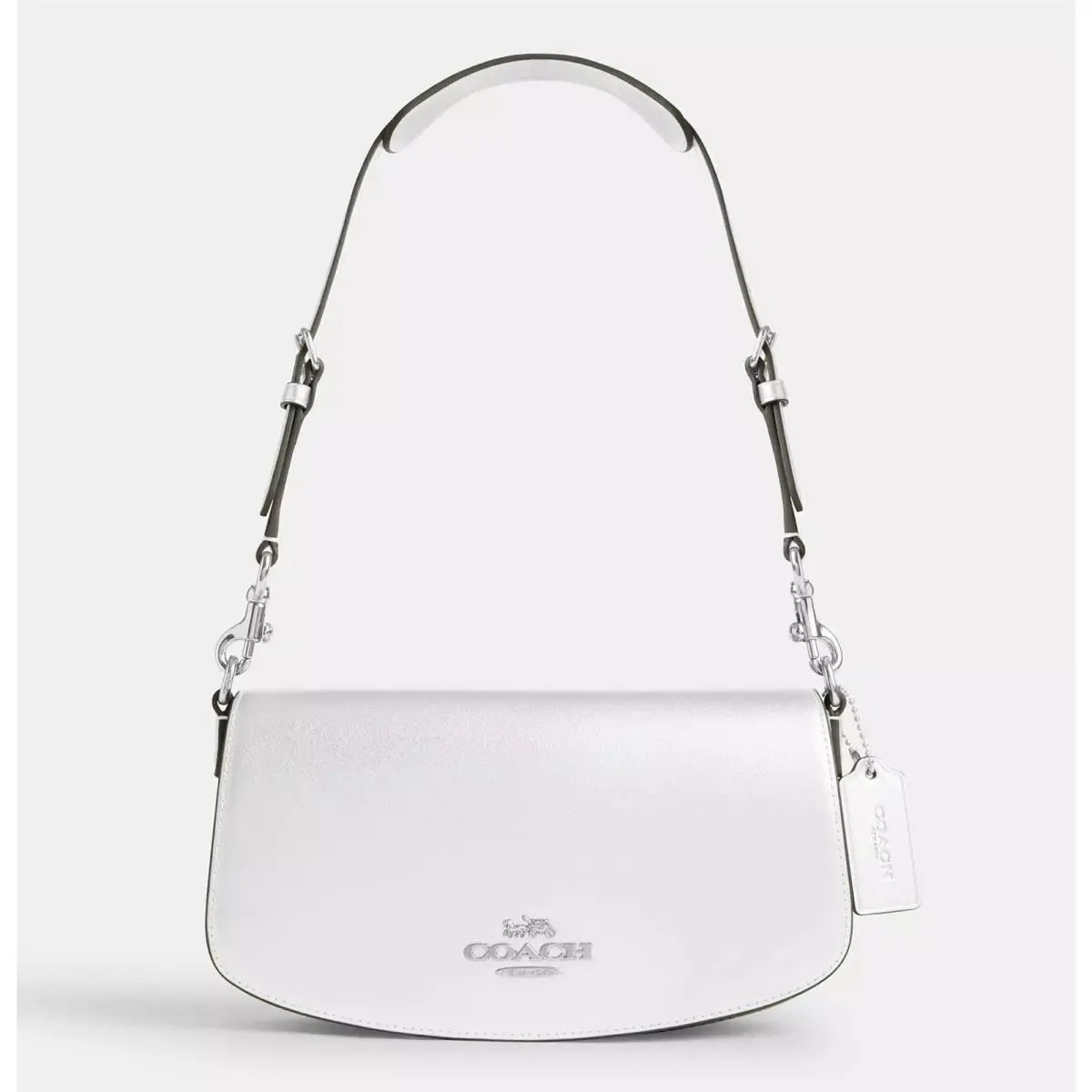 Coach Andrea Small Shoulder Bag Novelty Leather/silver/light Silver CW023