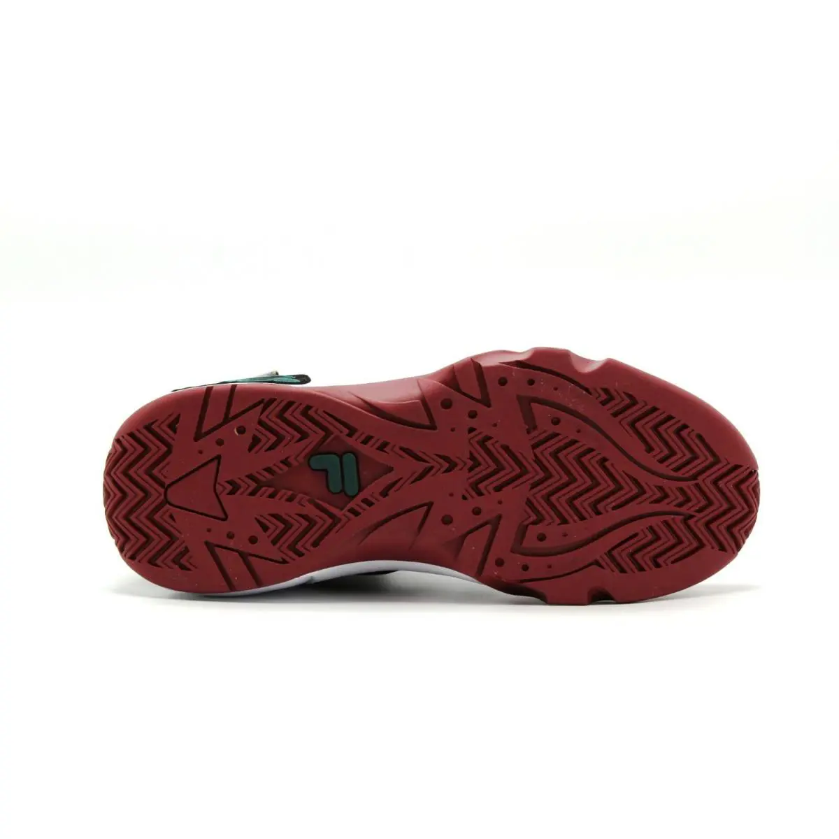 Fila shoes - FILA GRANT HILL 1 RETRO - GREEN BURGUNDY WHITE 5