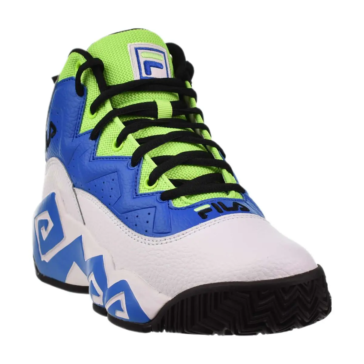Fila shoes - White-Electric Blue-Green Gecko 6