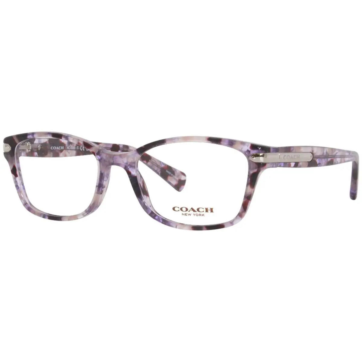Coach HC6065 5548 Eyeglasses Frame Women`s Purple Tortoise Full Rim 51mm