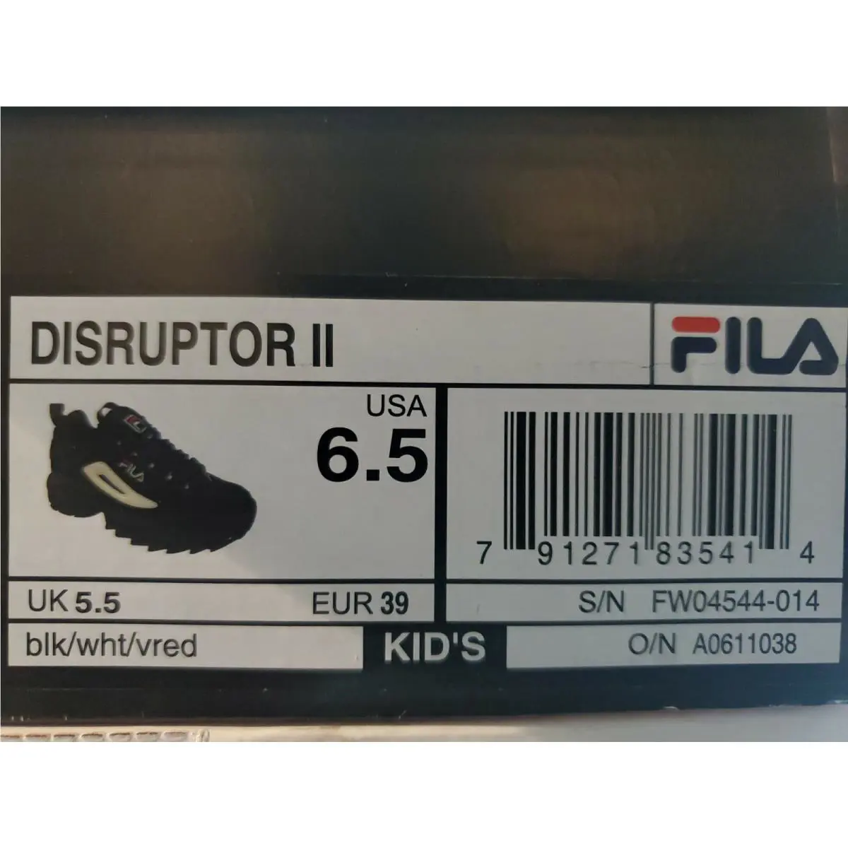 Fila shoes - FILA Disruptor II - Disruptor - Black 5