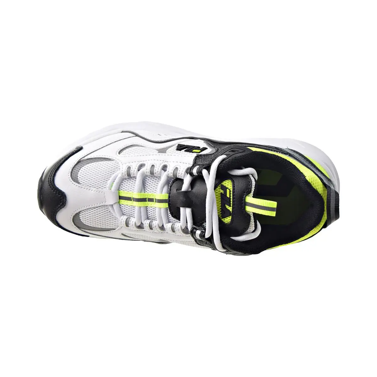 Fila shoes - White-Black-Safety Yellow 3