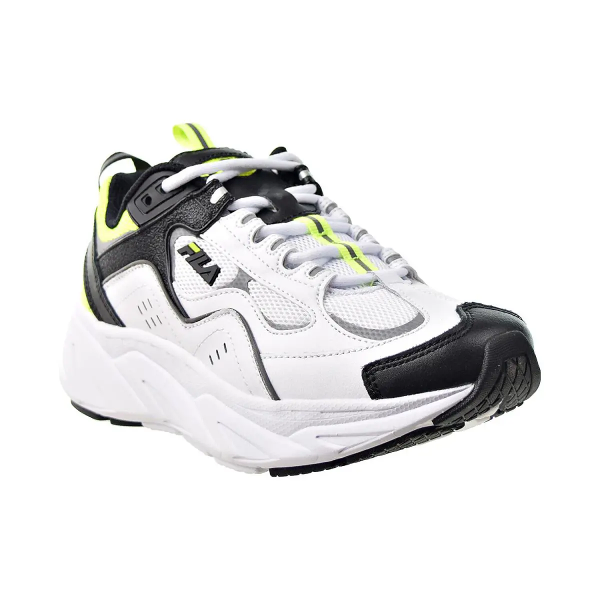 Fila shoes - White-Black-Safety Yellow 6