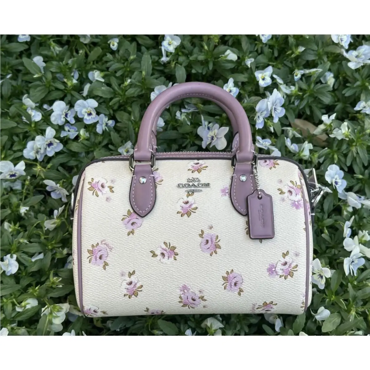 Mini Rowan Crossbody Bag with Floral Print CAL69 by Coach