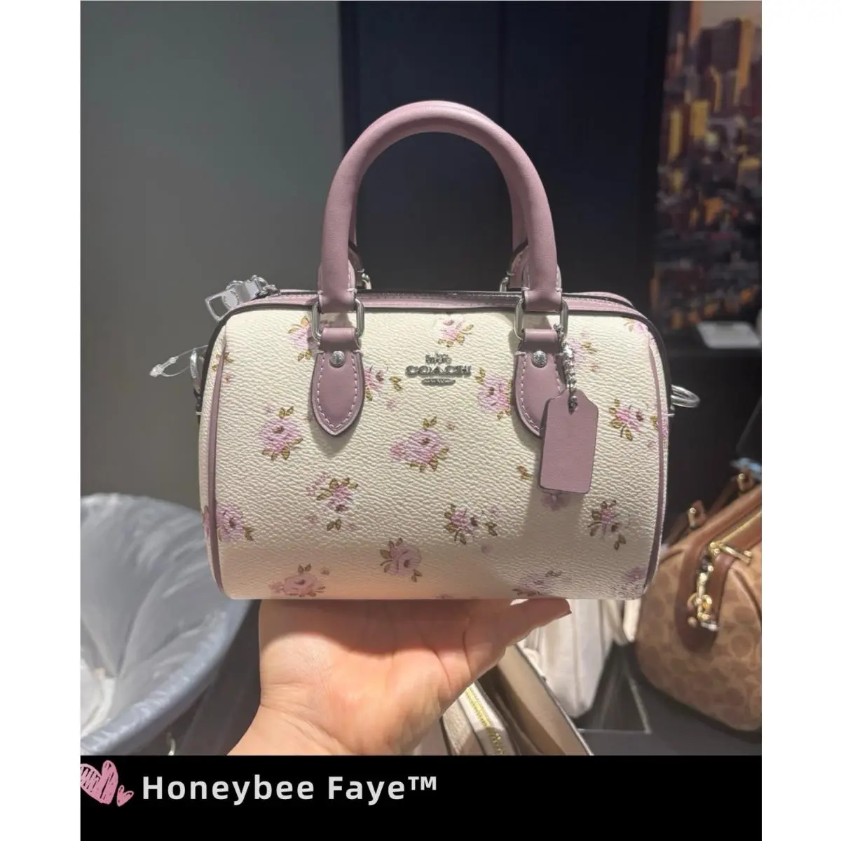 Coach Mini Rowan Crossbody Bag with Floral Print CAL69