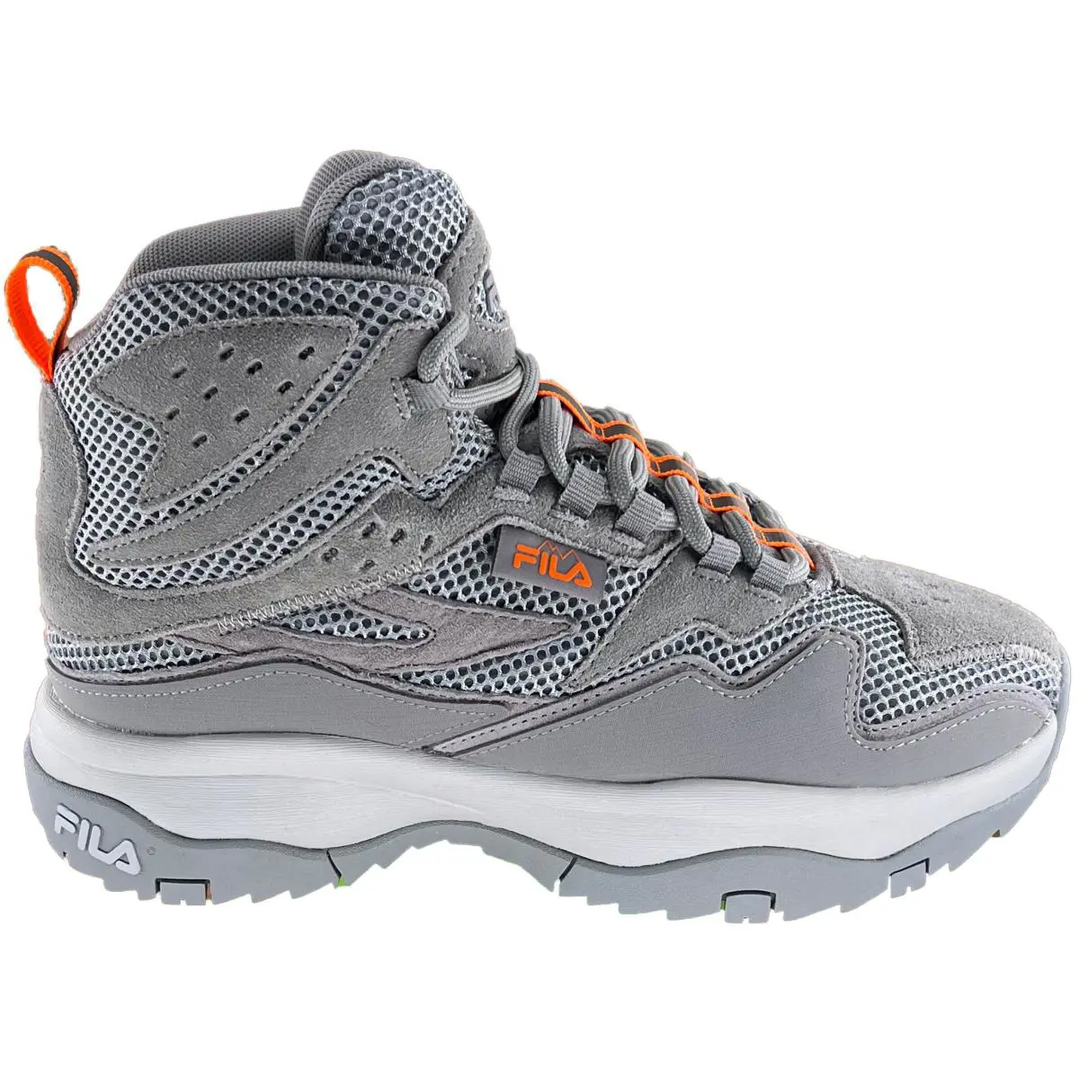 Fila Women`s Ranger Boots Casual Sneaker Boot Grey Orange 5HM01097-082