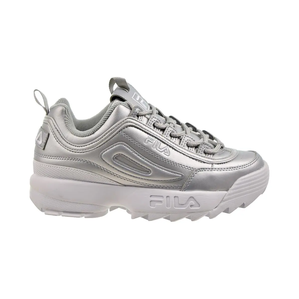 Fila Disruptor II Premium Women`s Shoes Metallic Silver 5FM00040-662