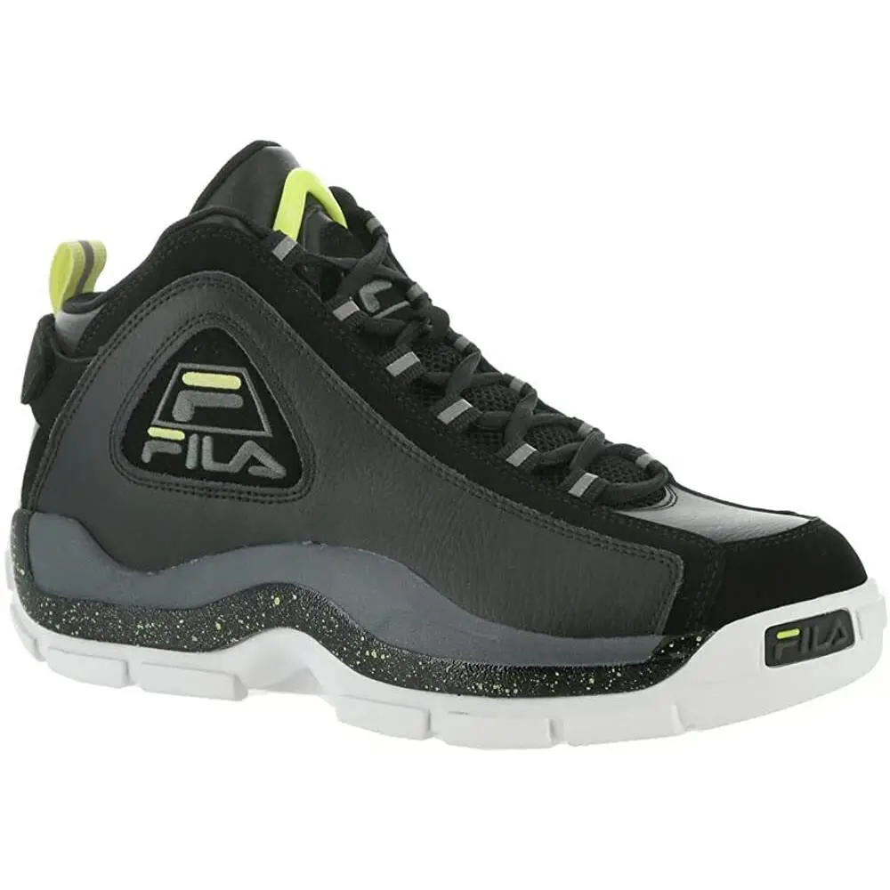 Fila shoes - Fila Grant Hill 2 - Grant Hill - 898013 - Black/Sunny Lime/Castlerock, Manufacturer: Black/White/Wolf Grey 5