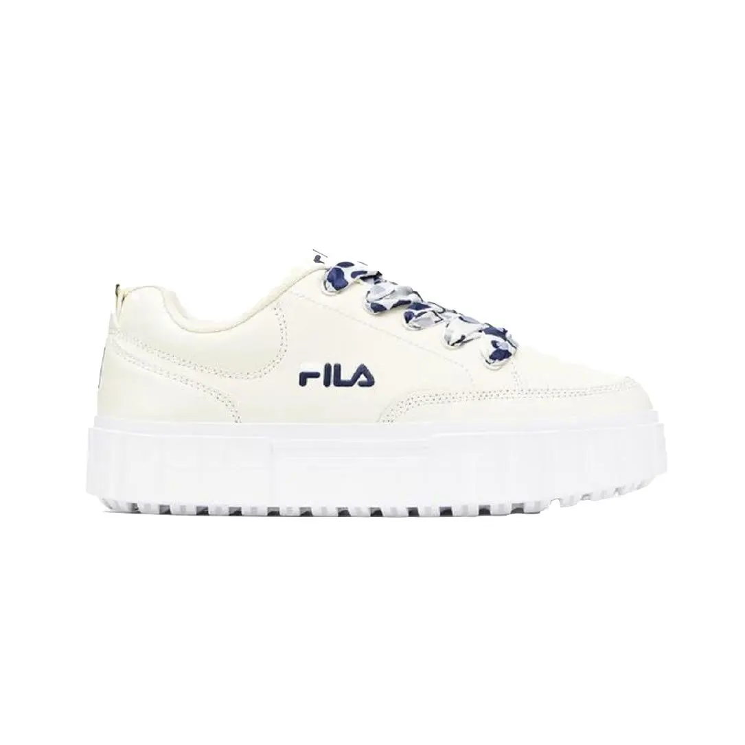 Fila shoes - SANDBLAST LOW SATIN LACE - SANDBLAST LOW SATIN LACE - Sneakers - Whisper White / Navy / White -150 6